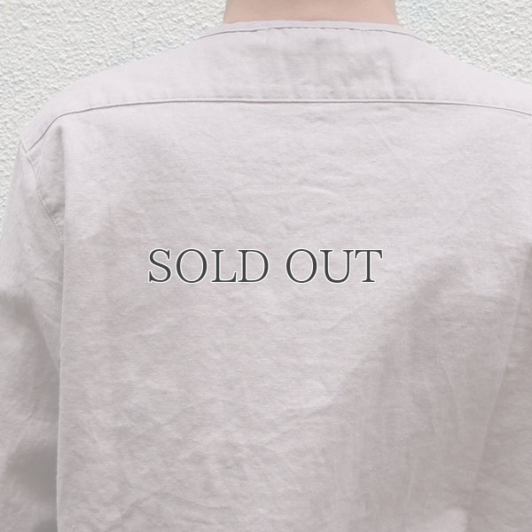 画像11: ソフトリネンコットンキャンバス C/N ヘンリー7/Sシャツ【MADE IN JAPAN】『日本製』/ Upscape Audience