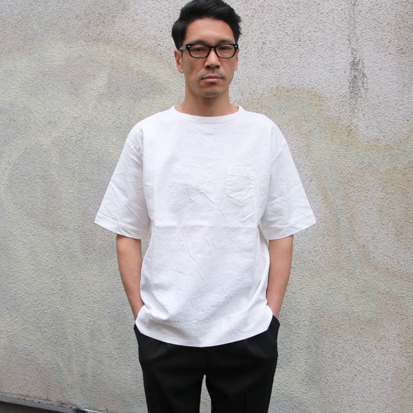 画像6: 【RE PRICE/価格改定】ソフトリネンコットンキャンバス 胸ポケ付 5分袖シャツ【MADE IN JAPAN】『日本製』/ Upscape Audience