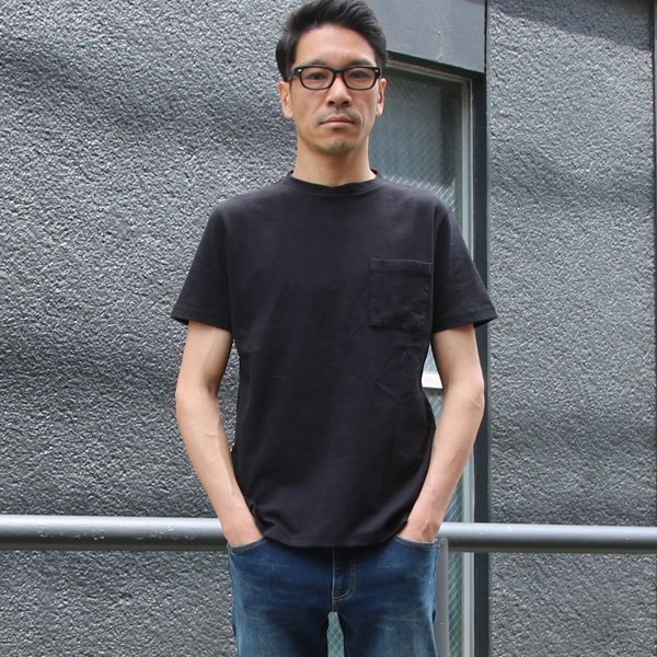 画像14: 【RE PRICE / 価格改定】吊り編み天竺オーバーラップクルーネックグラスポケ付半袖_TEE【MADE IN TOKYO】『東京製』  / Upscape Audience