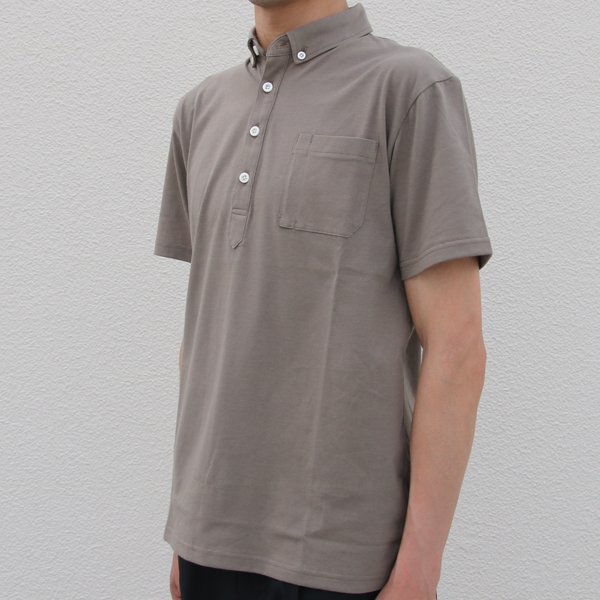 画像17: 【RE PRICE/価格改定】コーマ天竺 チビ衿ボタンダウン グラスポケット付 ポロシャツ【MADE IN JAPAN】『日本製』/ Upscape Audience