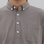 More photos3: 【RE PRICE/価格改定】コーマ天竺 チビ衿ボタンダウン グラスポケット付 ポロシャツ【MADE IN JAPAN】『日本製』/ Upscape Audience
