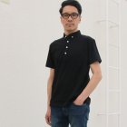 More photos1: 【RE PRICE/価格改定】コーマ天竺 チビ衿ボタンダウン グラスポケット付 ポロシャツ【MADE IN JAPAN】『日本製』/ Upscape Audience