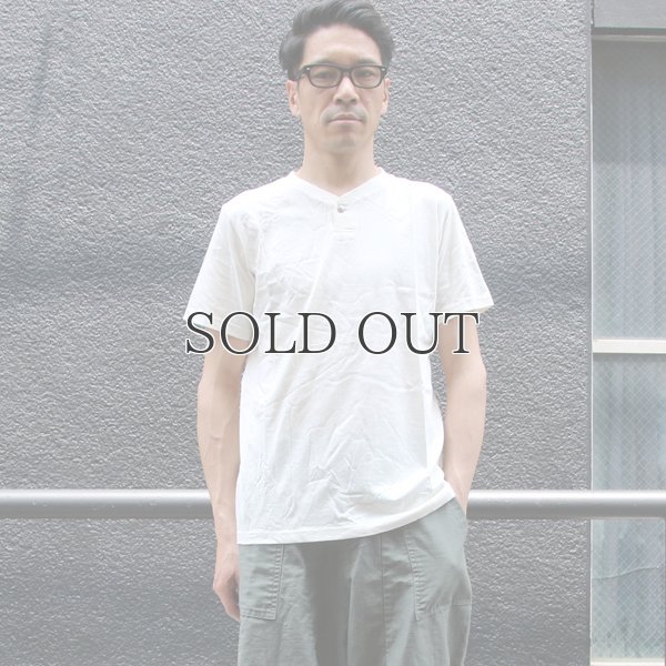 画像3: オーガニックコットン天竺コンチョ釦ヘンリー半袖Tシャツ【MADE IN JAPAN】『日本製』/ Upscape Audience