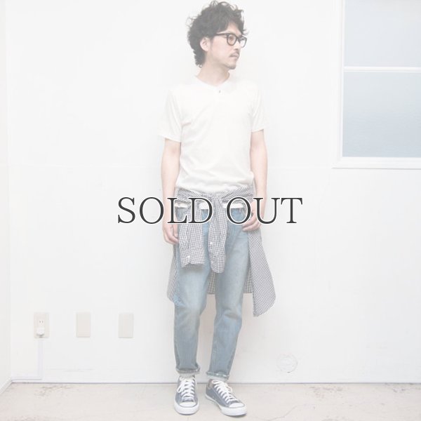 画像6: オーガニックコットン天竺コンチョ釦ヘンリー半袖Tシャツ【MADE IN JAPAN】『日本製』/ Upscape Audience