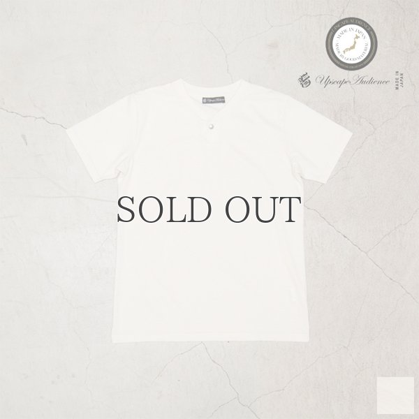 画像7: オーガニックコットン天竺コンチョ釦ヘンリー半袖Tシャツ【MADE IN JAPAN】『日本製』/ Upscape Audience