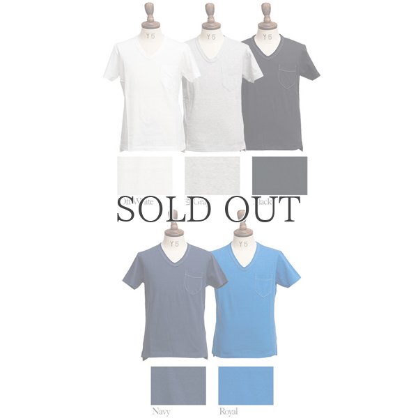 画像4: ラフィー天竺Vネックポケット付きカットソー【MADE IN JAPAN】『日本製』/ Upscape Audience