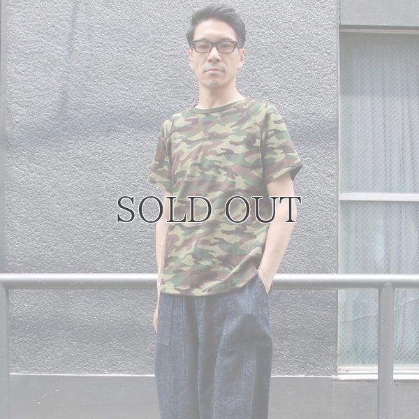 画像13: カモプリント裏毛ラグランスウェット半袖シャツ【MADE IN JAPAN】『日本製』/ Upscape Audience