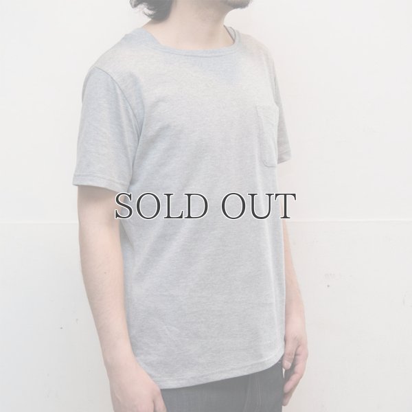 画像6: コーマ天竺レイヤードボートネックポケット半袖カットソー【MADE IN JAPAN】『日本製』/ Upscape Audience