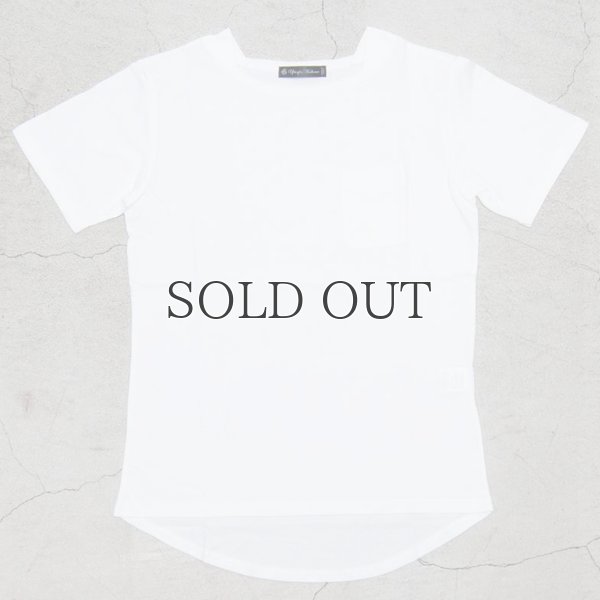 画像8: コーマ天竺レイヤードボートネックポケット半袖カットソー【MADE IN JAPAN】『日本製』/ Upscape Audience