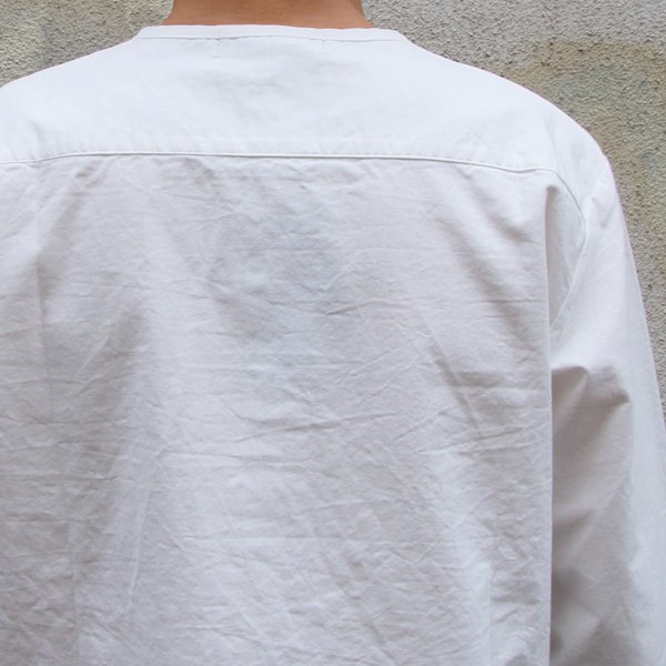 画像17: コットンクロス C/Nヘンリー コンチョ釦 7分袖シャツ【MADE IN JAPAN】『日本製』 / Upscape Audience