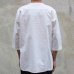 画像14: コットンクロス C/Nヘンリー コンチョ釦 7分袖シャツ【MADE IN JAPAN】『日本製』 / Upscape Audience