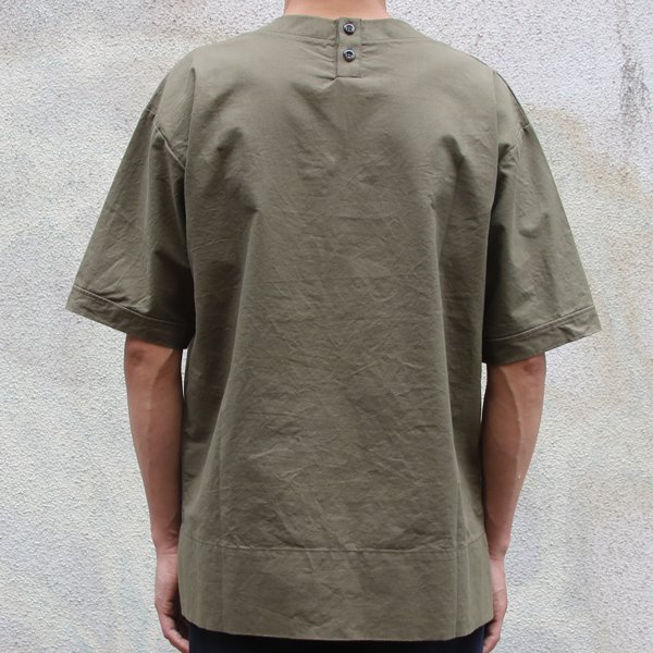 画像15: 【RE PRICE/価格改定】コットンクロス Vネック ポケ付 5分袖シャツ【MADE IN JAPAN】『日本製』 / Upscape Audience