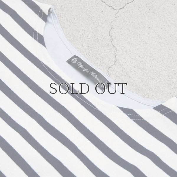 画像7: BSQ度詰天竺×タイプライターボートネック ハーフスリーブカットソー【MADE IN JAPAN】『日本製』/ Upscape Audience