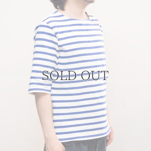 画像13: BSQ度詰天竺×タイプライターボートネック ハーフスリーブカットソー【MADE IN JAPAN】『日本製』/ Upscape Audience