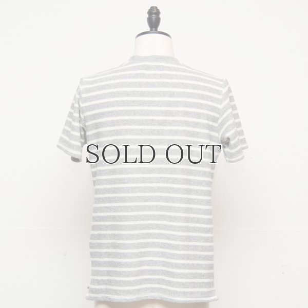 画像7: イズミールコットンパイルボーダークルーネックポケ付半袖スウェット【MADE IN JAPAN】『日本製』/ Upscape Audience