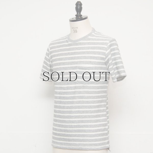 画像6: イズミールコットンパイルボーダークルーネックポケ付半袖スウェット【MADE IN JAPAN】『日本製』/ Upscape Audience