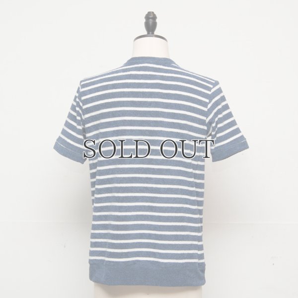 画像6: イズミールコットンパイルボーダーガゼットクルーネック半袖スウェット【MADE IN JAPAN】『日本製』/ Upscape Audience