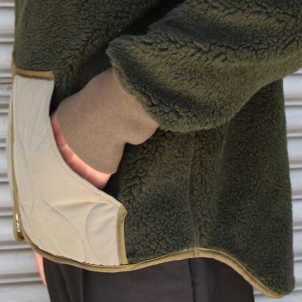 画像18: 【Lanificio Becagli(ベッカリー)】トスカーナボア NL ARMY スタンドブルゾン【MADE IN JAPAN】『日本製』【送料無料】/ Upscape Audience