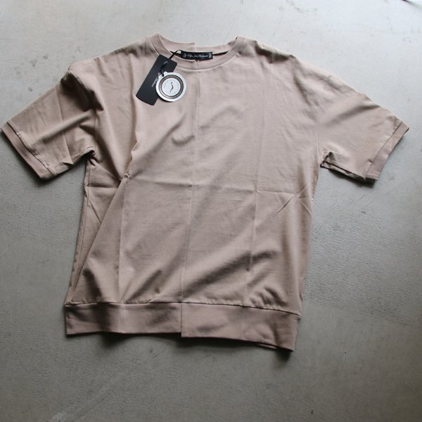 画像10: 【RE PRICE/価格改定】コーマ天竺アシンメトリークルーネック半袖オーバーサイズスウェットTee【MADE IN JAPAN】『日本製』/ Upscape Audience