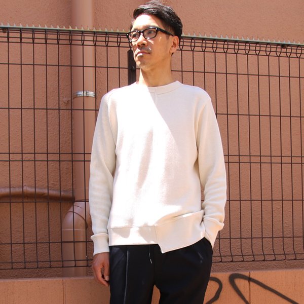画像9: アメリカンドライワッフル×リブ アシンメトリーニット【MADE IN JAPAN】『日本製』 / Upscape Audience