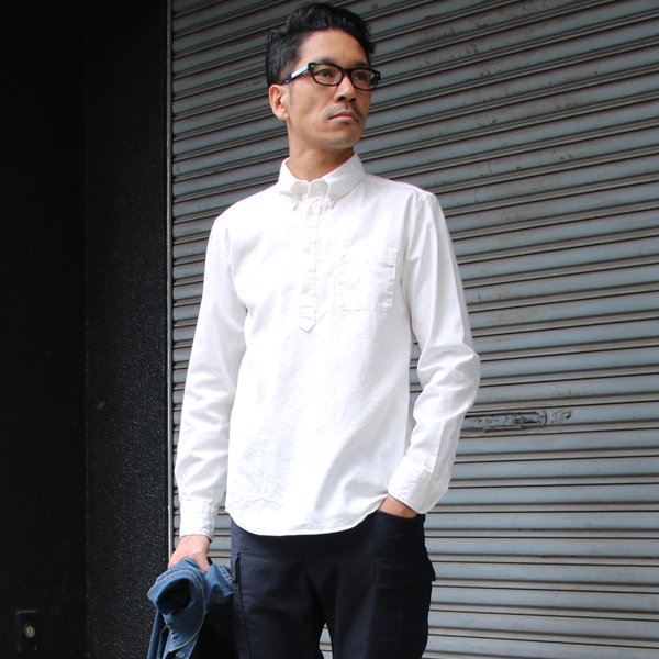 画像11: オックスナローカラーボタンダウンプルオーバーL/Sシャツ［Lady's］【MADE IN JAPAN】『日本製』/ Upscape Audience