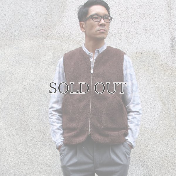 画像6: ソフトタッチ ボアフリース Vネック ZIP ベスト【MADE IN JAPAN】『日本製』/ Upscape Audience