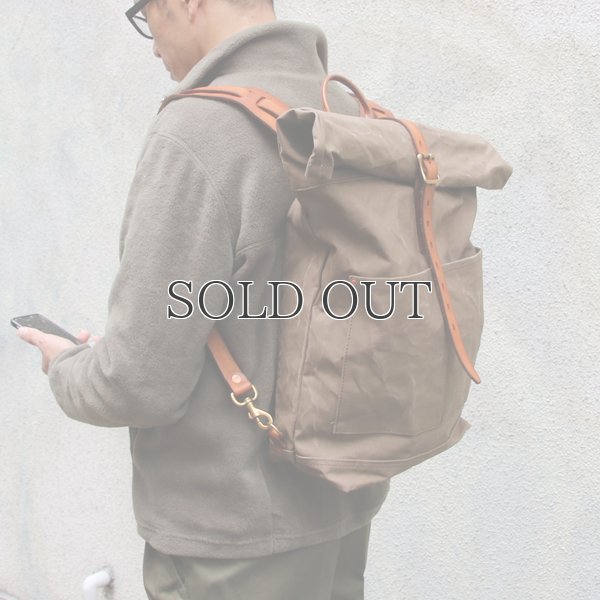 画像2: CANVAS×LEATHER ROLLTOP Rucksack［VS-205P］【MADE IN JAPAN】『日本製』【送料無料】  / vasco