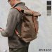 画像1: CANVAS×LEATHER ROLLTOP Rucksack［VS-205P］【MADE IN JAPAN】『日本製』【送料無料】  / vasco (1)