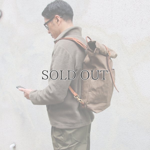 画像3: CANVAS×LEATHER ROLLTOP Rucksack［VS-205P］【MADE IN JAPAN】『日本製』【送料無料】  / vasco
