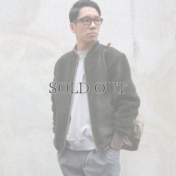 画像4: 【Lanificio Becagli（ベッカリー）】トスカーナボア SW ARMY ブルゾン【MADE IN JAPAN】『日本製』【送料無料】/ Upscape Audience