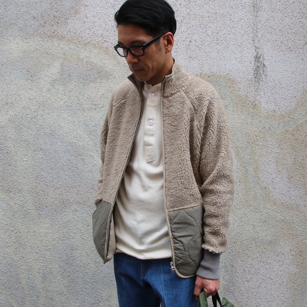 画像7: 【Lanificio Becagli(ベッカリー)】トスカーナボア NL ARMY スタンドブルゾン【MADE IN JAPAN】『日本製』【送料無料】/ Upscape Audience