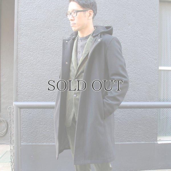 画像6: 840gピュアウールメルトン脱着フードノーカラーコート 【送料無料】 / Audience