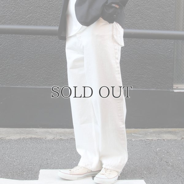 画像6: 赤耳（セルヴィッチ）ホワイトデニムワイドペインターインステップカットパンツ【MADE IN JAPAN】『日本製』/ Upscape Audience