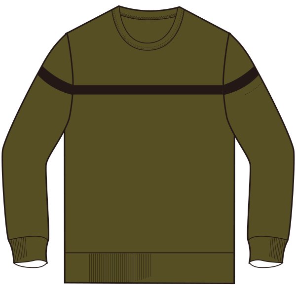 画像18: VORTEX 8オンス(MVS天竺) FR ARMY ラインスウェット【MADE IN JAPAN】『日本製』/ Upscape Audience