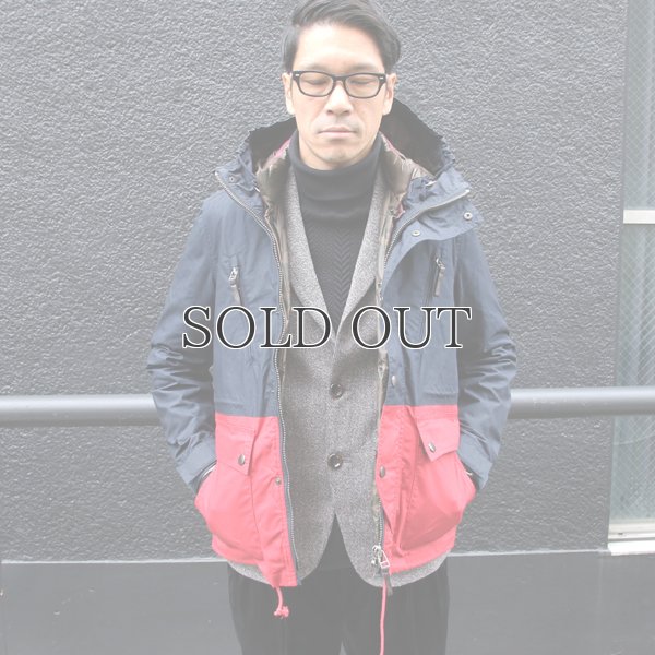画像3: コーティングツイルバイカラーキルトベスト付きレニューマウンテンパーカー 【送料無料】 / Audience
