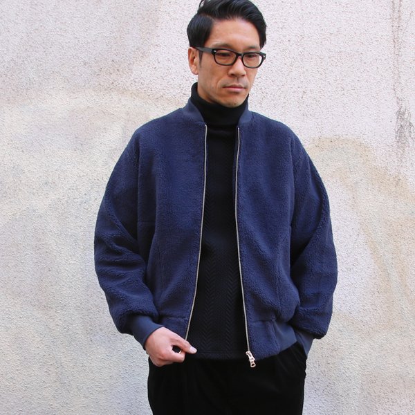 画像4: ソフトタッチ ボアフリース MA-1 ブルゾン【MADE IN JAPAN】『日本製』/ Upscape Audience