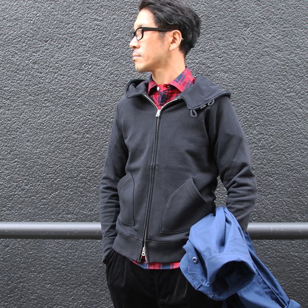 画像9: 【RE PRICE / 価格改定】ソフトエアー裏毛3ボタンフードZIPパーカー【MADE IN JAPAN】『日本製』/ Upscape Audience