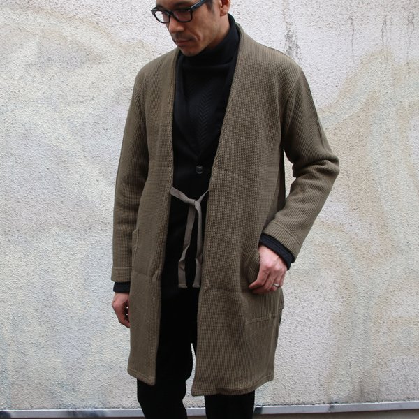 画像9: 【RE PRICE / 価格改定】ビッグワッフルキモノガウンコート【MADE IN JAPAN】『日本製』  / Upscape Audience