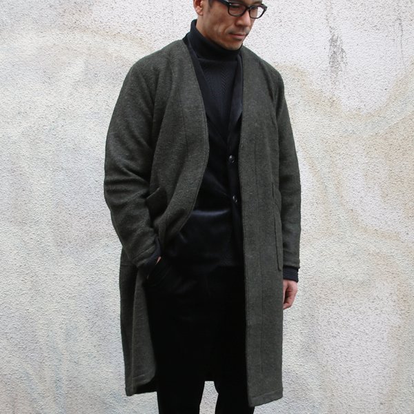 画像6: 【RE PRICE / 価格改定】スライバーニットミルドキモノガウンコート【MADE IN JAPAN】『日本製』/ Upscape Audience