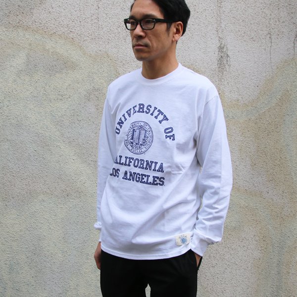 画像7: 【RE PRICE / 価格改定】UCLA"4段カレッジプリント" 6oz米綿丸胴L/S Tee/ Audience