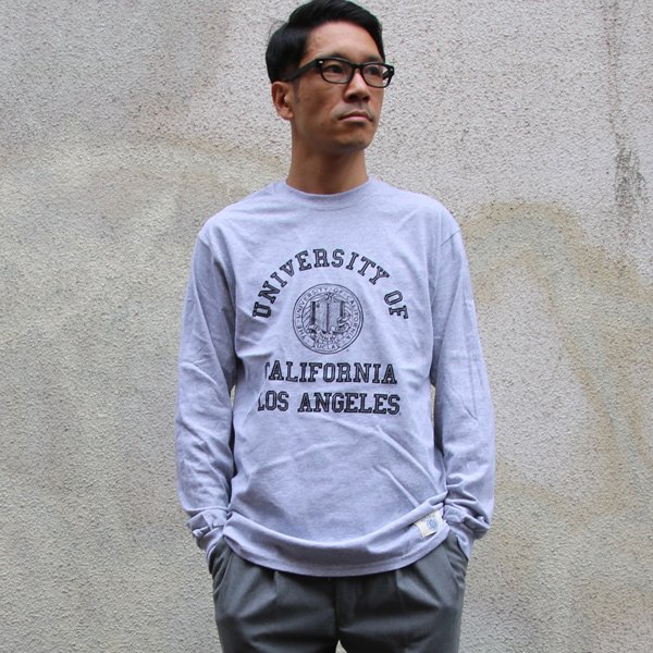 画像2: UCLA"4段カレッジプリント" 6oz米綿丸胴L/S Tee/ Audience