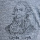 More photos2: 16/1吊編天竺 C/N Haydn Joseph プリント S/S Tee【MADE IN TOKYO】『東京製』/ Upscape Audience