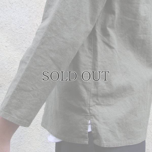 画像20: ソフトリネンコットンキャンバス スタンドスモールカラー9/S シャツジャケット【MADE IN JAPAN】『日本製』/ Upscape Audience