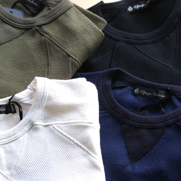 画像20: MILITARYサーマル Vガゼット トラック 9分袖 ニットソー【MADE IN JAPAN】『日本製』 / Upscape Audience