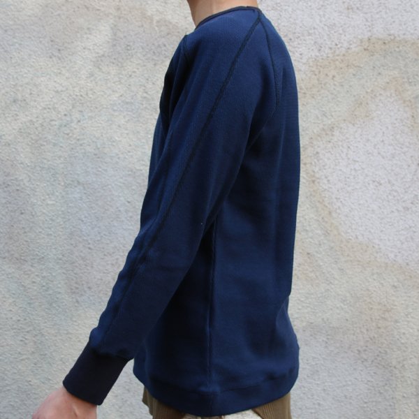 画像13: MILITARYサーマル Vガゼット トラック 9分袖 ニットソー【MADE IN JAPAN】『日本製』 / Upscape Audience