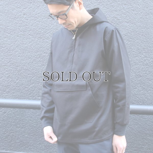 画像6: グロッシーツイル カンガルーポケ付 ハーフZIPパーカー アノラックジャケット【MADE IN JAPAN】『日本製』/ Upscape Audience