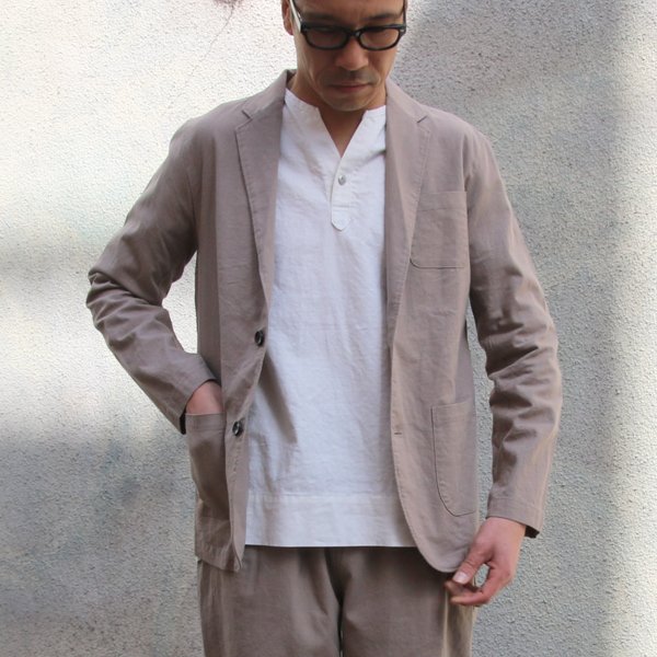 画像10: 【RE PRICE / 価格改定】リネンキャンバス2ボタンテーラードジャケット  / Upscape Audience