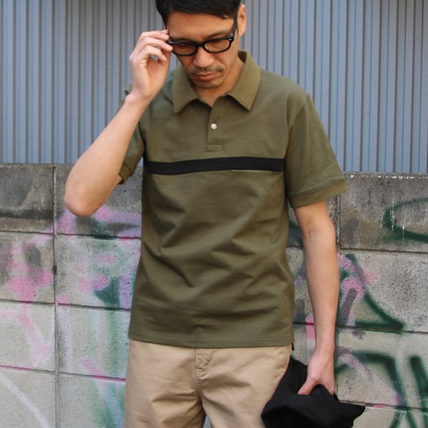 画像14: 【RE PRICE/価格改定】VORTEX（MVS天竺）FR ARMY ラインポロ【MADE IN JAPAN】『日本製』/ Upscape Audience