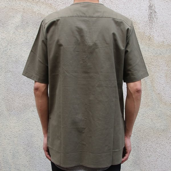 画像9: コットンクロス C/Nヘンリーコンチョ釦 5/S シャツ【MADE IN JAPAN】『日本製』 / Upscape Audience