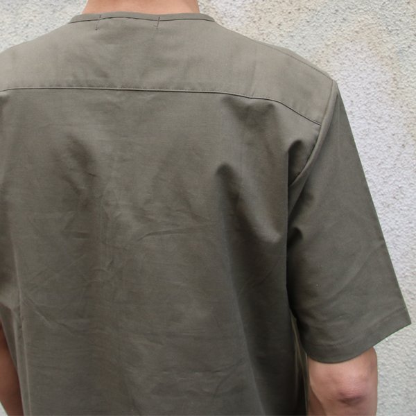 画像12: コットンクロス C/Nヘンリーコンチョ釦 5/S シャツ【MADE IN JAPAN】『日本製』 / Upscape Audience